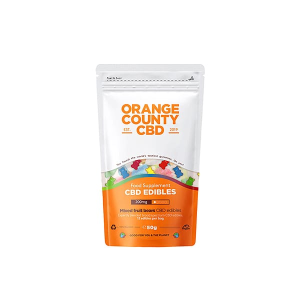 Orange County Mixed Fruit Bears CBD Edibles 1