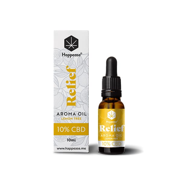 Happease Relief CBD Oil 10% Lemon Tree Aroma Broad-Spectrum 1