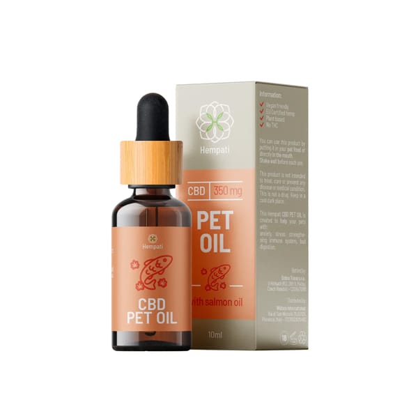 Hempati CBD Oil 3.5% for Pets with Salmon Oil THC-Free 1