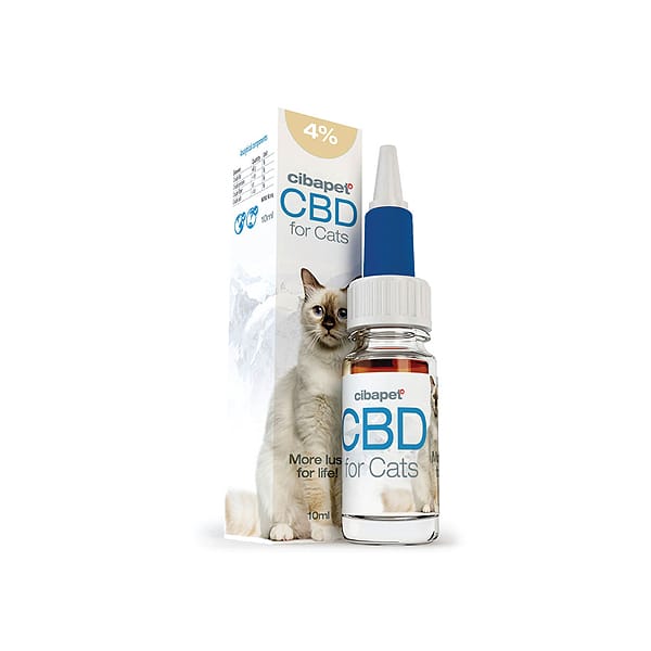 Cibapet CBD Oil 4% for Cats THC-Free No Terpenes 1