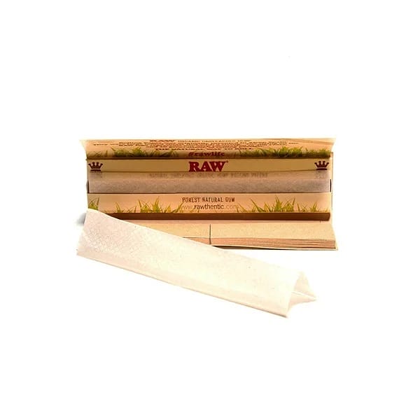 RAW Organic Hemp Rolling Papers With Tips 1