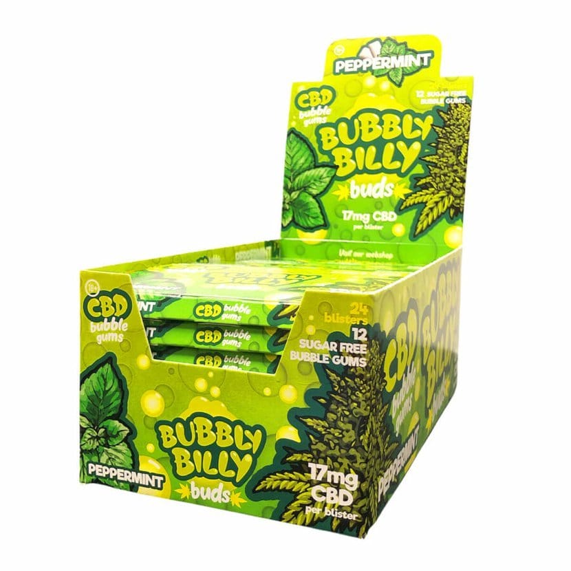 Bubbly Billy CBD Bubble Gums Peppermint Flavor 3