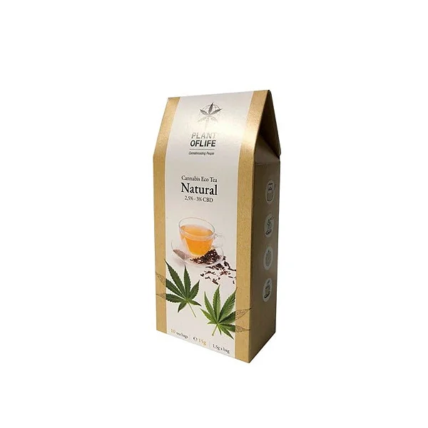 Plant for Life Natural 100% Organic Hemp Tea with 3% CBD 1