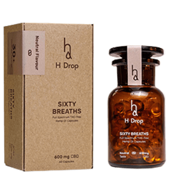 h drop sixty breaths cbd softgel capsules uweed shop 1