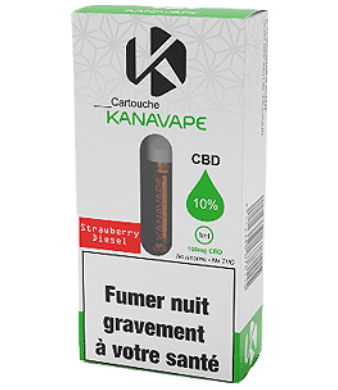 kanavape strawberry diesel cartridge e liquid 10 cbd uweed shop 1