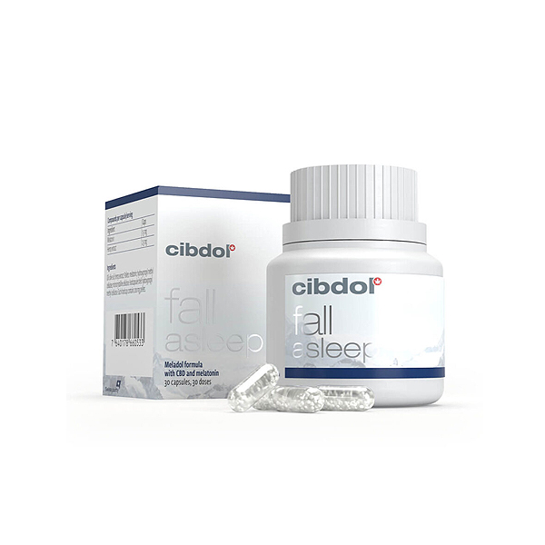 Cibdol Fall Asleep Softgel CBD Capsules with Melatonine 1