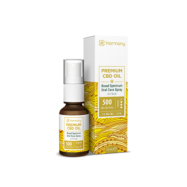 Harmony Broad-Spectrum Oral Care CBD Spray 3.3% Citrus Aroma 1