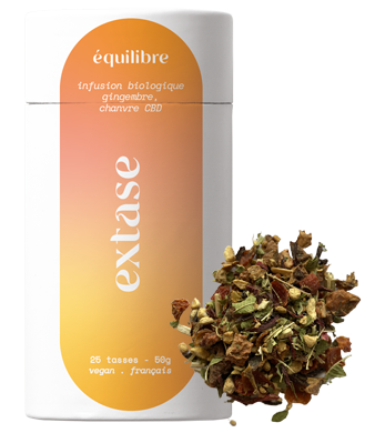 equilibre tisane cbd bio gingembre uweed shop 1