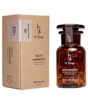 h drop sixty moments cbd softgel capsules uweed shop 1