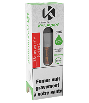 kanavape strawberry diesel 50 cbd distillate cartridge uweed shop 1