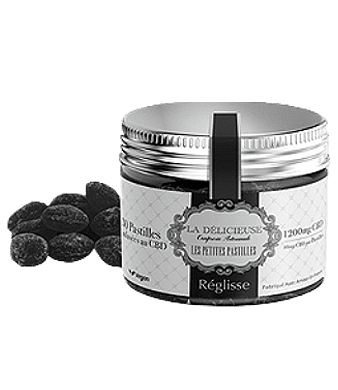 la delicieuse pastilles a la reglisse bonbons cbd uweed shop 1