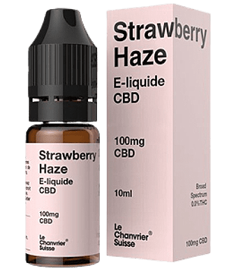 le chanvrier suisse strawberry haze e liquid cbd uweed shop 1