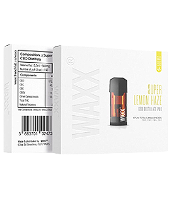 waxx super lemon haze cbd distillate cartridge maxx pod uweed shop 1